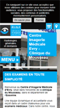 Mobile Screenshot of centreimageriemedicaleevry.com